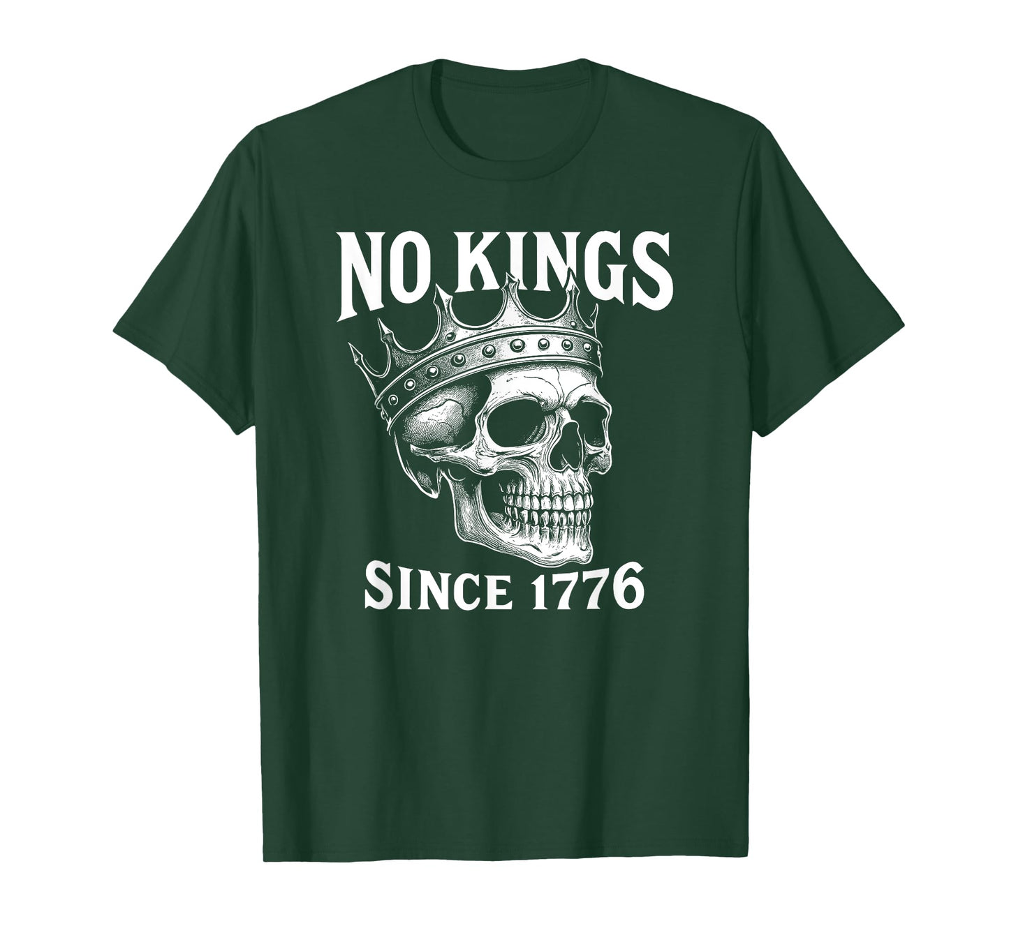 No Kings Since 1776 Skull T-Shirt