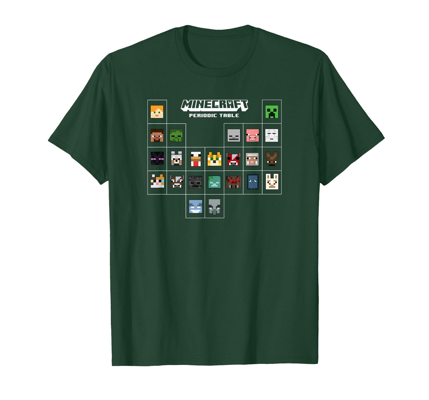Minecraft Periodic Table Character Group T-Shirt