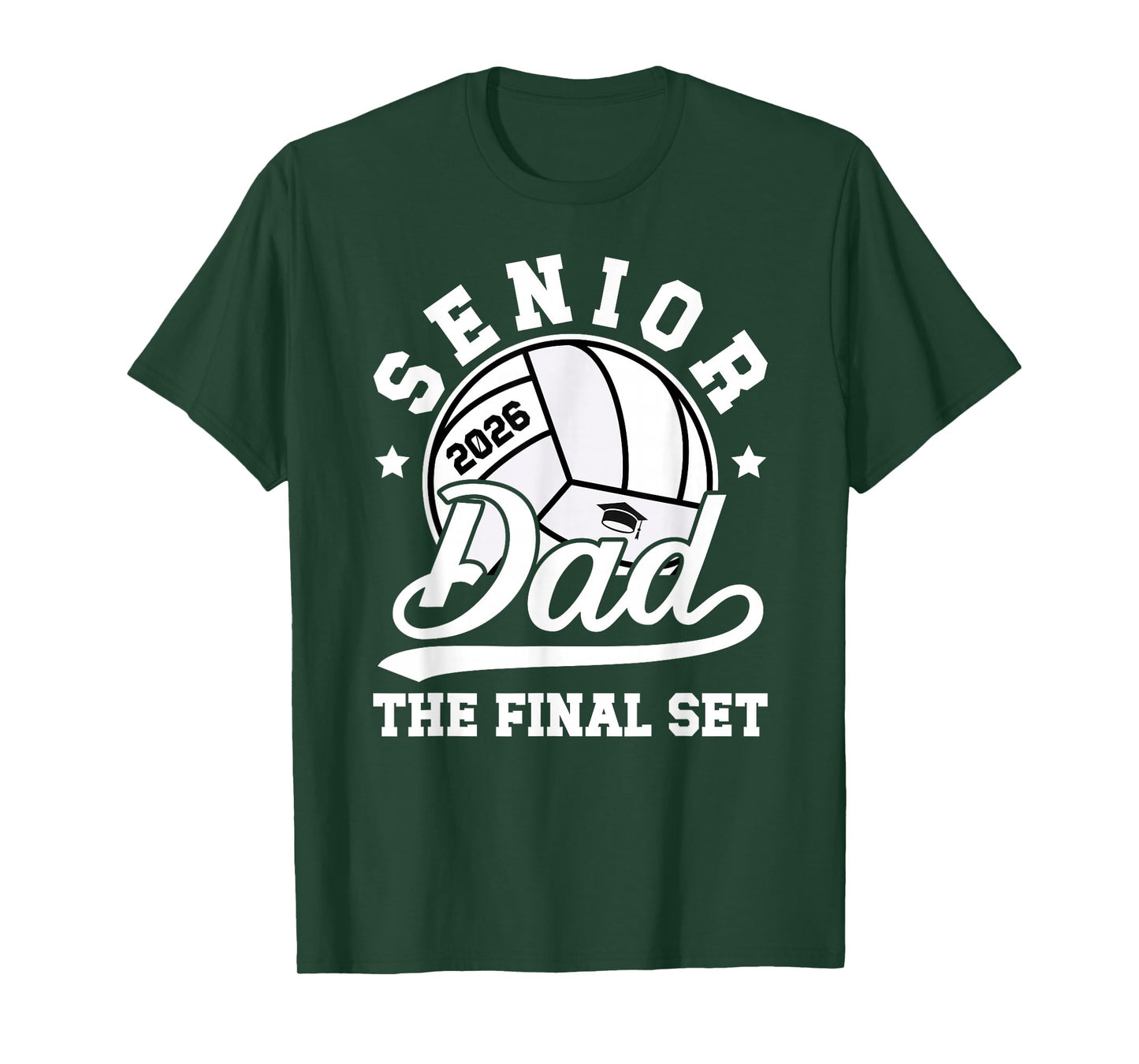 Volleyball Senior Dad 2026 Proud Volleyball Senior Father T-Shirt