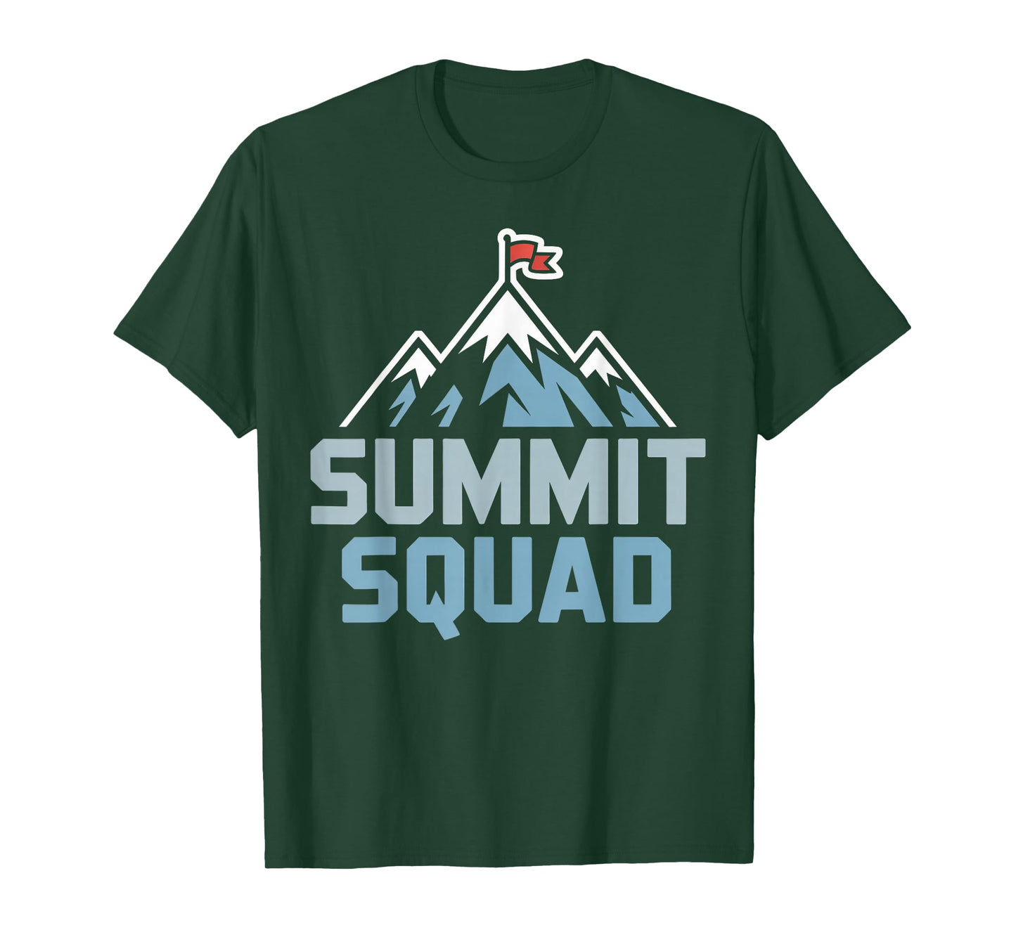 Summit Squad Mountain Peak, Hiking Team Adventure T-Shirt