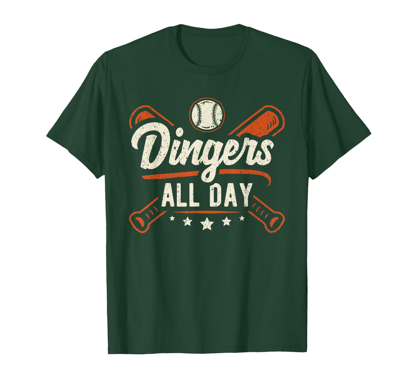 Home Runs Dingers All Day Baseball Home Run Dinger T-Shirt