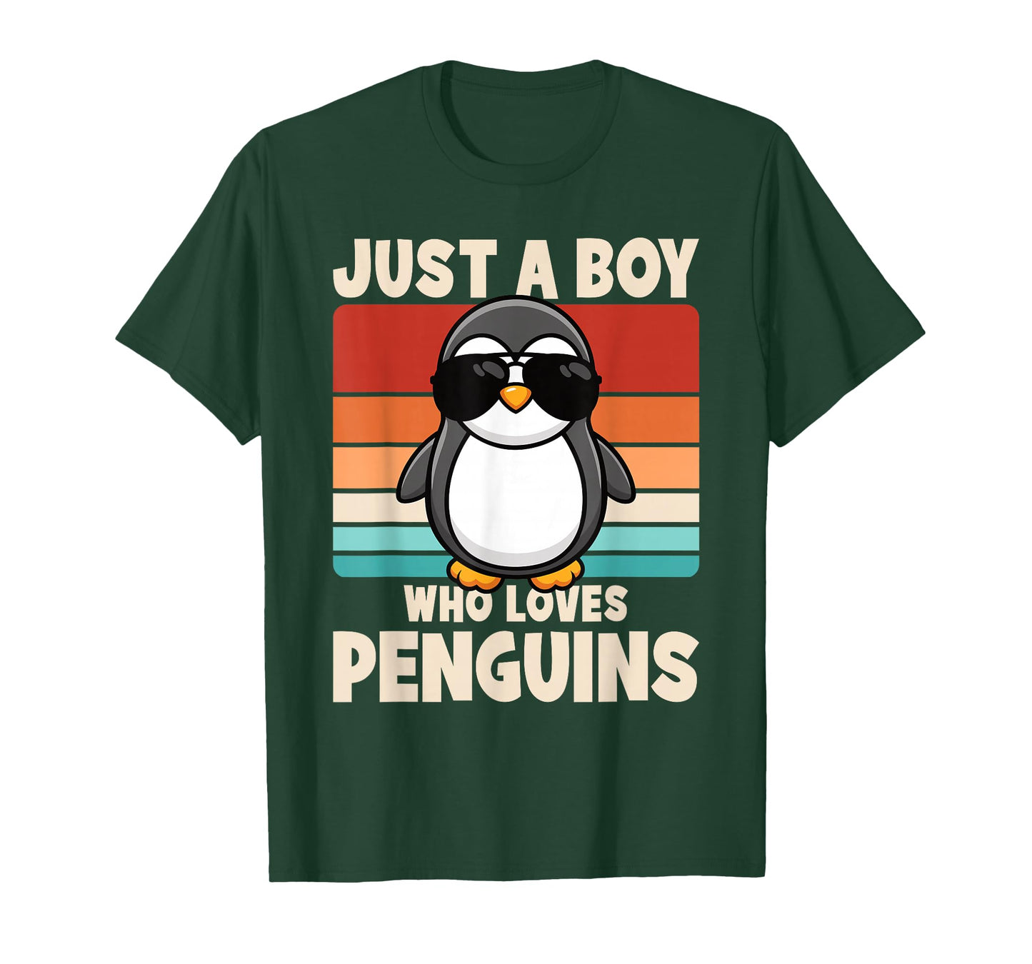 Just A Boy Who Loves Penguins Funny Penguin Boys Kids T-Shirt