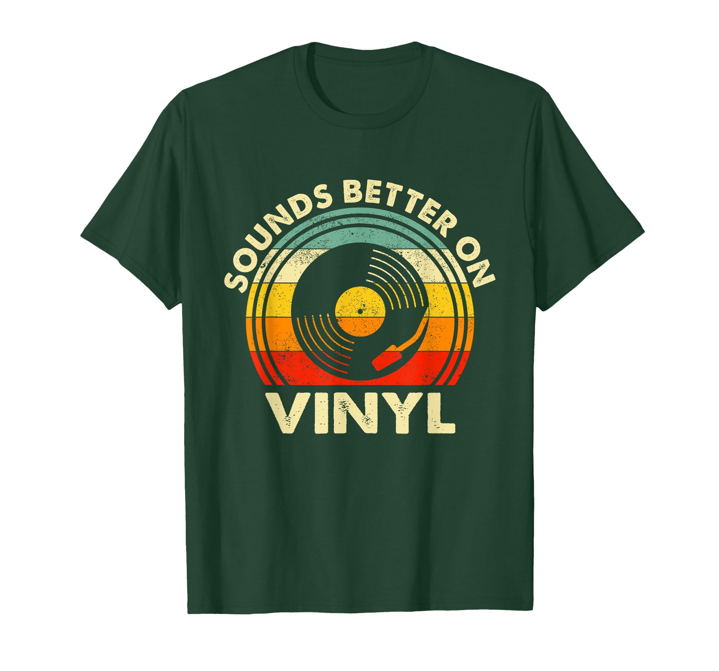 Sounds Better On Vinyl - Music Lover Disc Records Collector T-Shirt