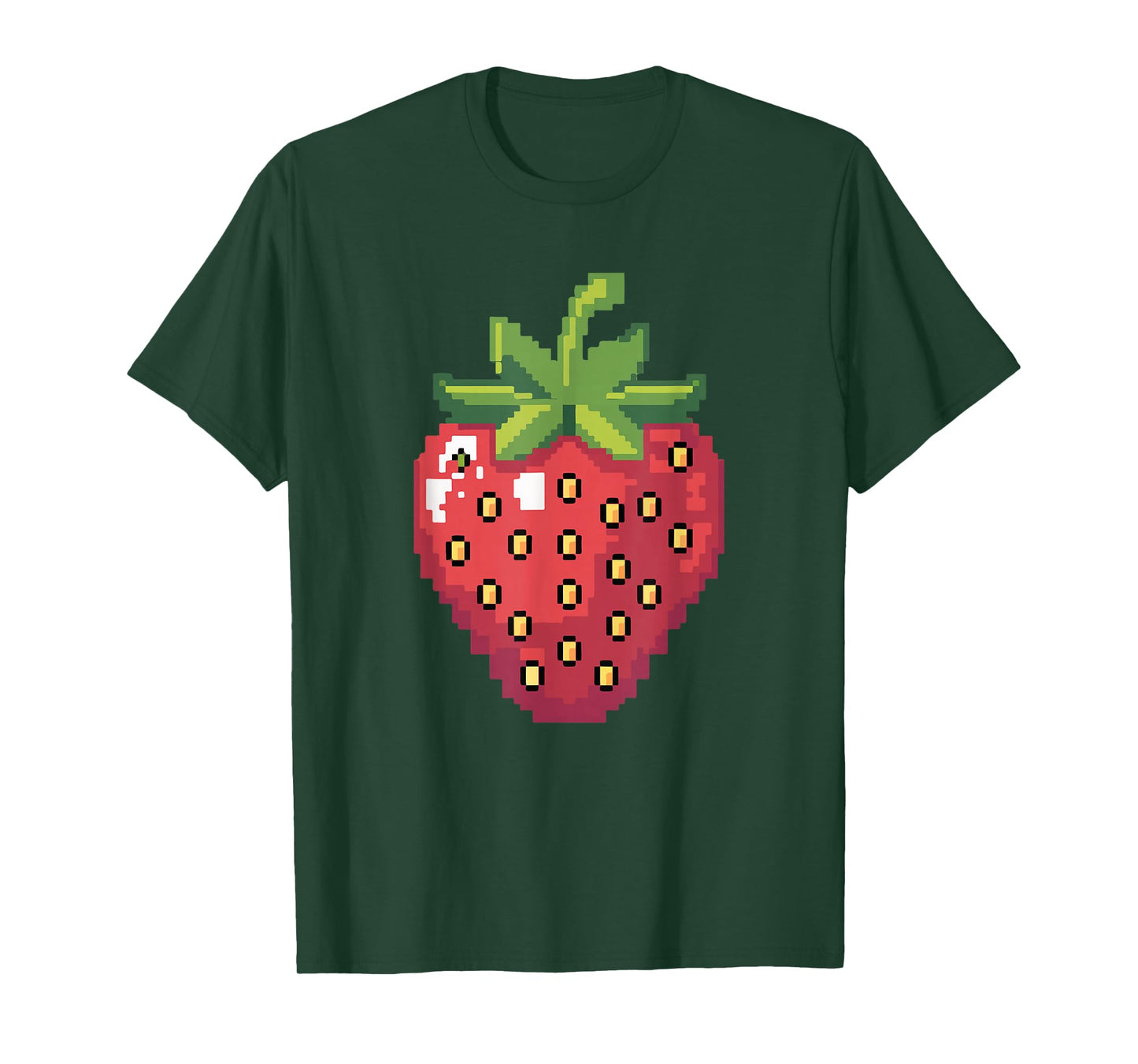 Pixel Strawberry 80s Video Game Halloween Costume Easy Group T-Shirt