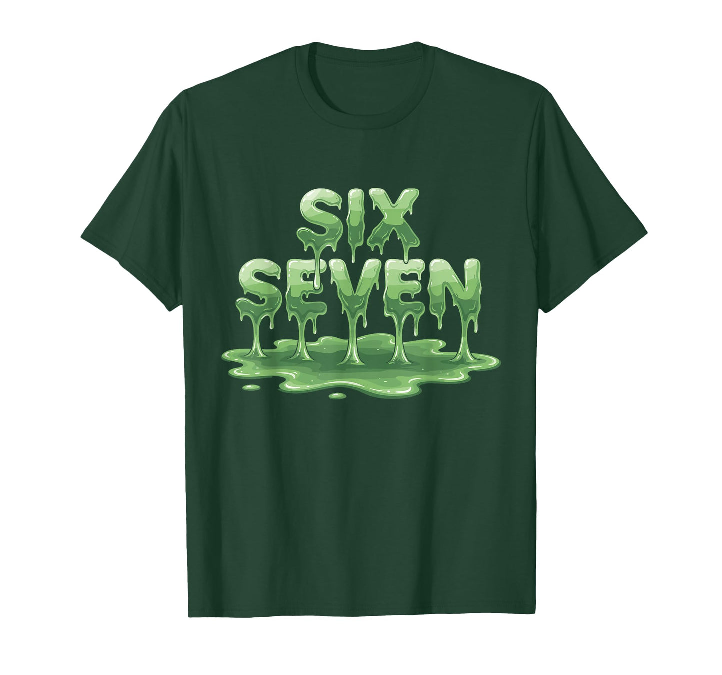 Six Seven Slime Meme Dripping 67 Design T-Shirt