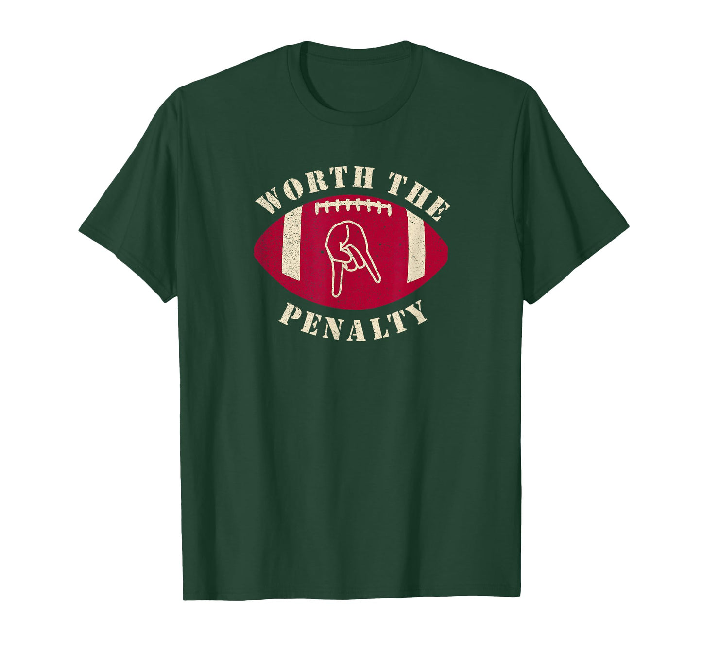 Horns Down Worth The Penalty Oklahoma Texas Red River T-Shirt