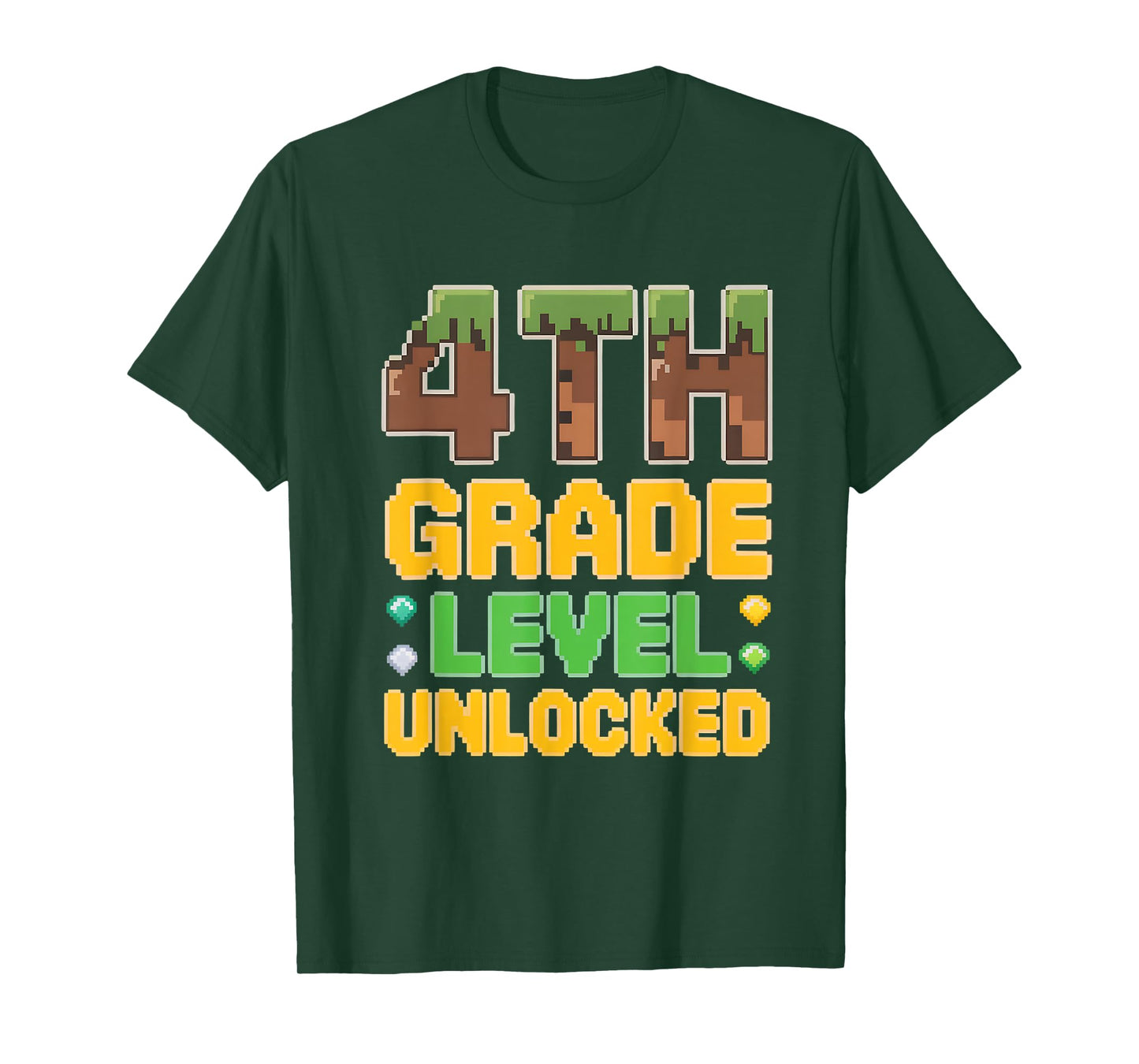 4th Grade Level Unlocked Back to School Gamer Fun T-Shirt