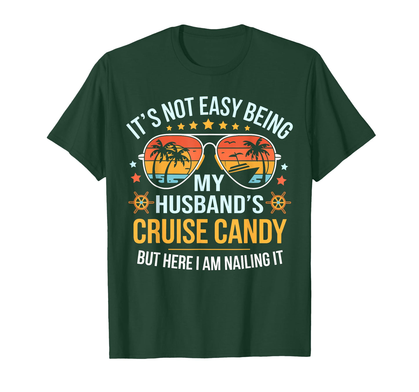 Matching Couples Cruise Candy Husband and Wife Cruise T-Shirt