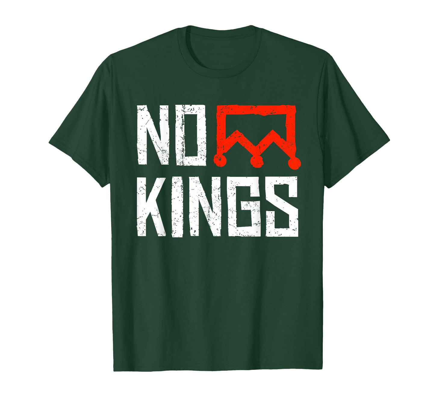 No Kings Protest Symbolic Sign T-Shirt