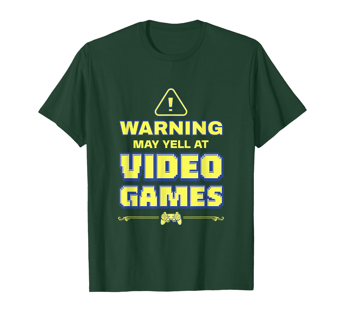 Funny PC Gamers Warning May Yell At Video Games Gaming Nerd T-Shirt