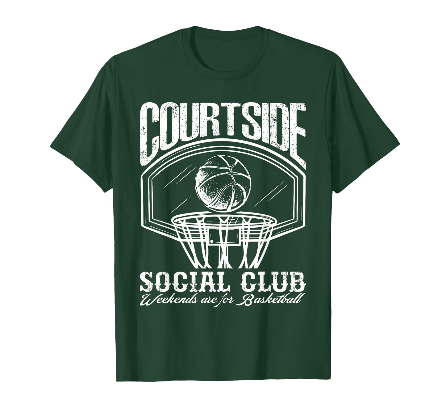 Funny Courtside Social Club Game Day Basketball Basketballer T-Shirt