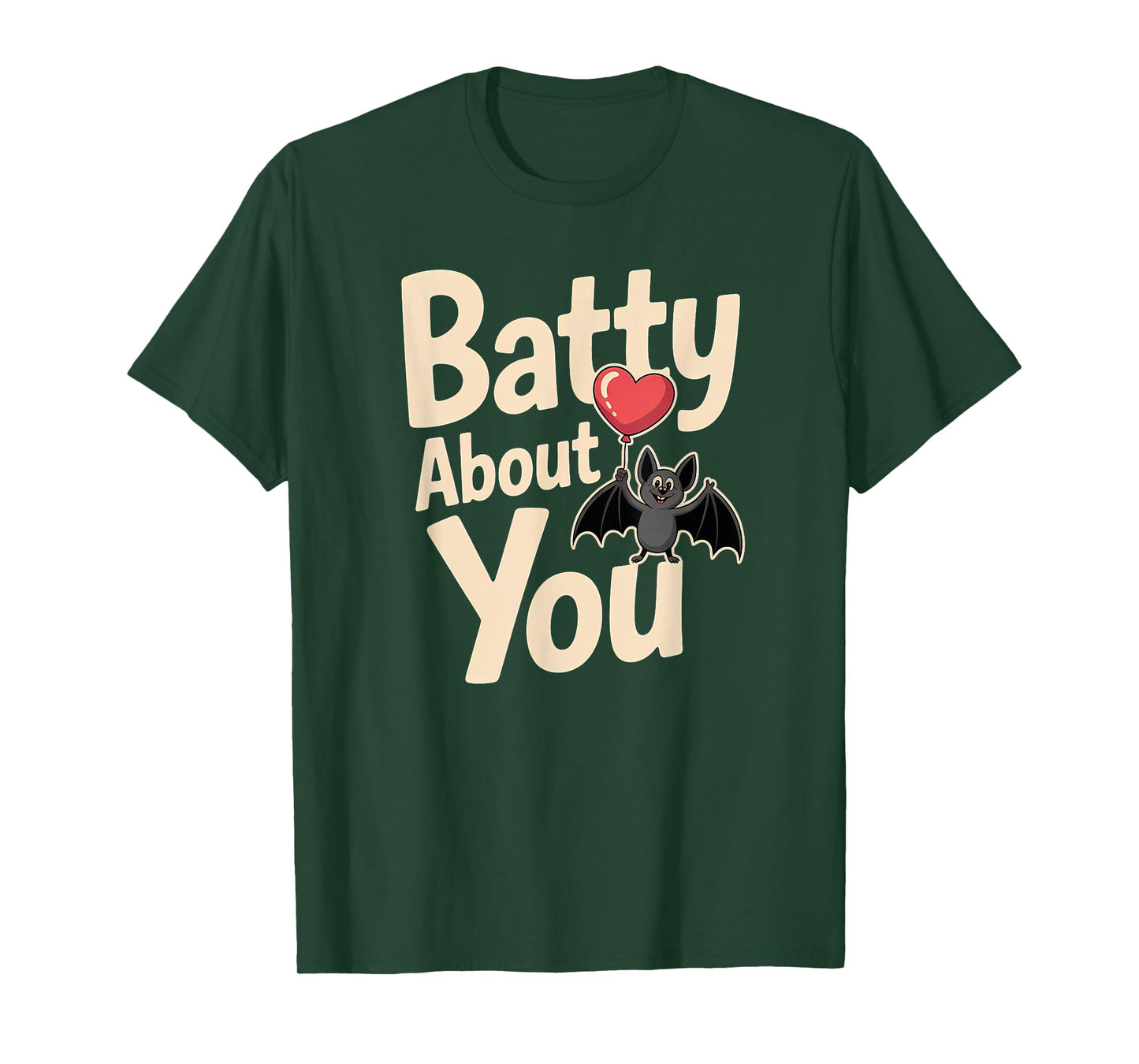 Batty About You Halloween Design T-Shirt