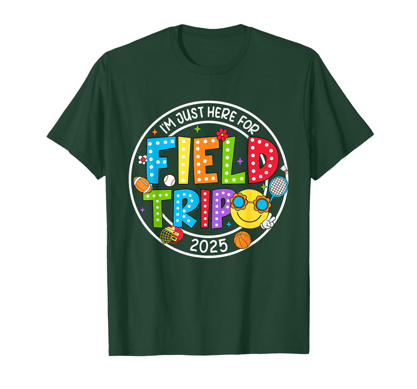 Field Trip Happy Field Day 2025 Let The Games Begin Kids T-Shirt