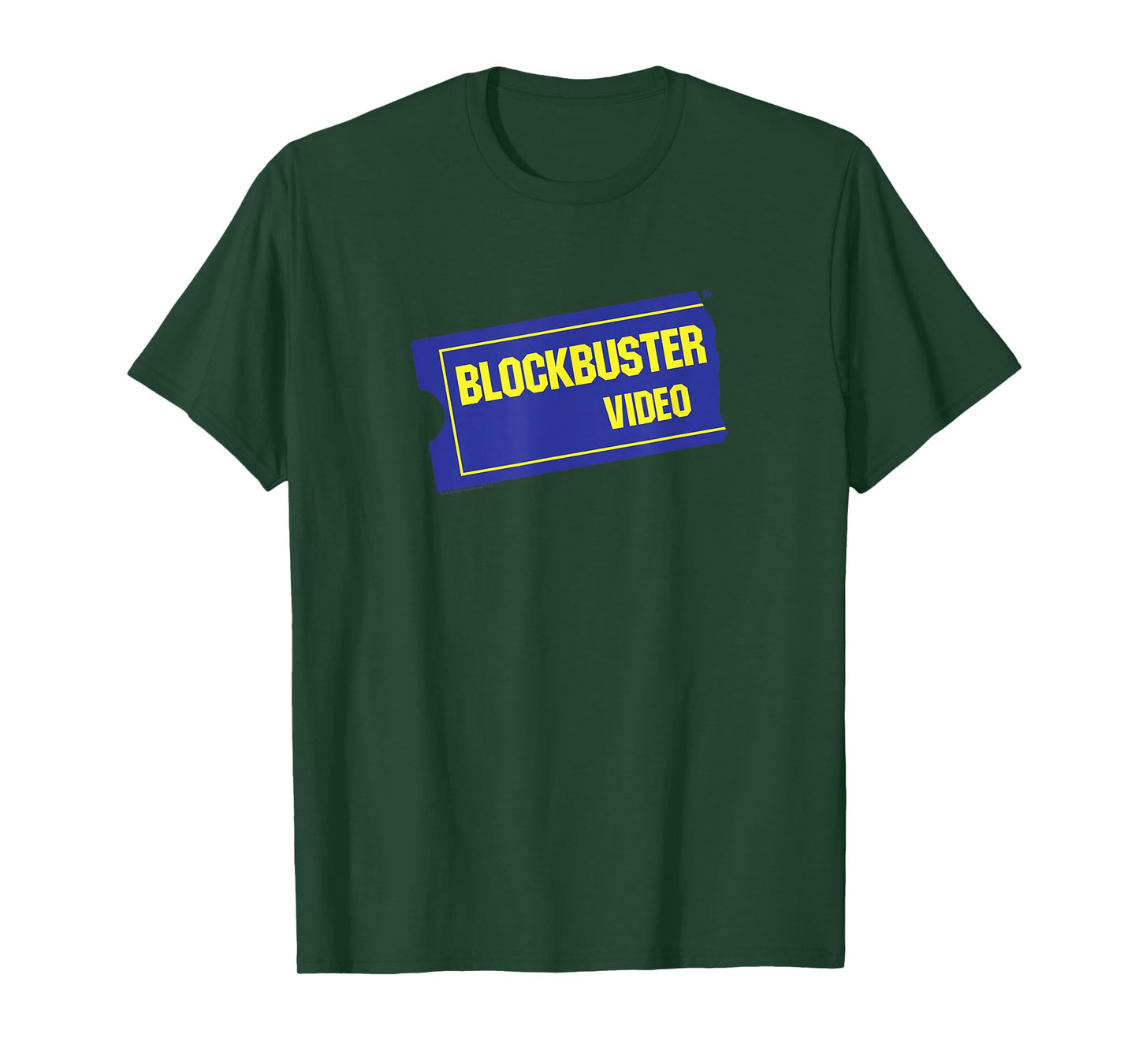Blockbuster Vintage Ticket Logo Retro Video Rental Store T-Shirt