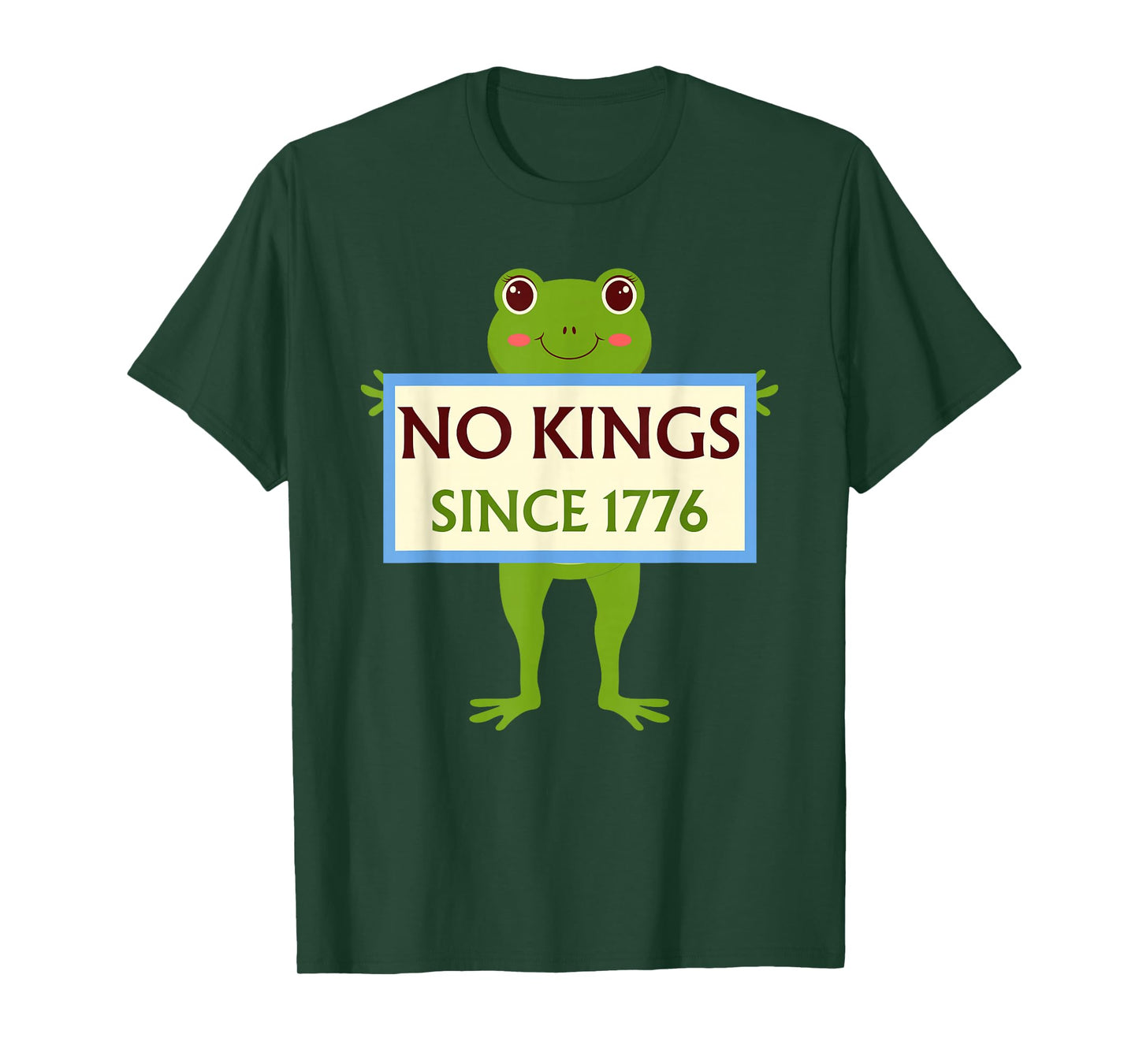 No Kings Since 1776 Frog Protest T-Shirt