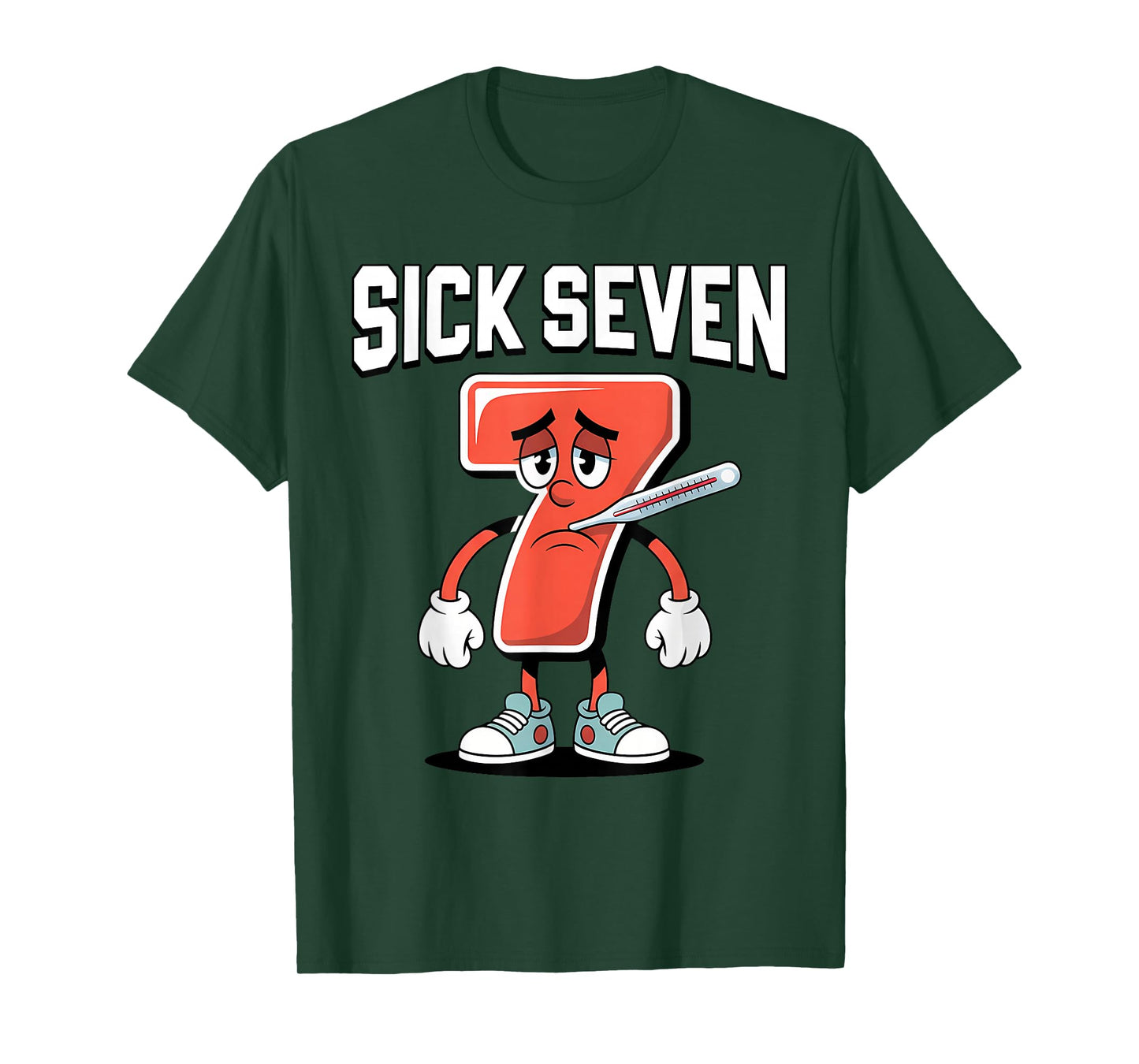 Sick Seven Meme Tee Six Seven Fun Wordplay Men Women T-Shirt