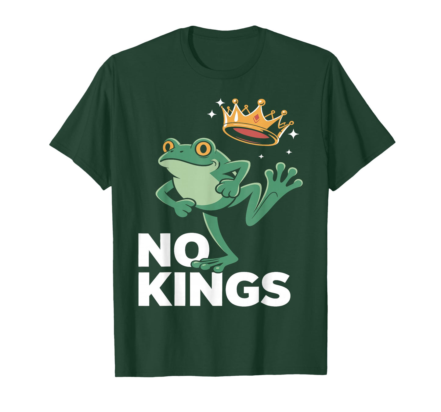 Resist No Kings USA Funny Frog Patriot Political Protest T-Shirt