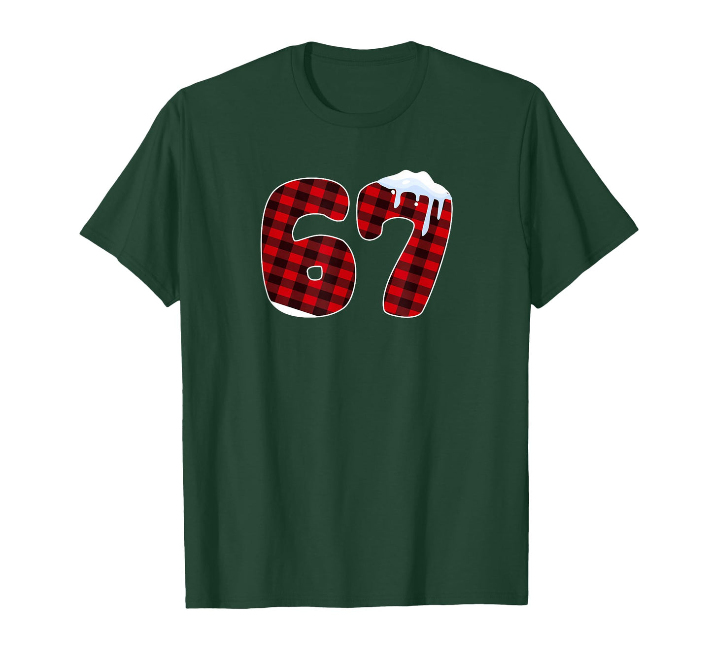 67 Christmas Meme 6 7 Numbers Six Seven Funny Xmas Pajamas T-Shirt