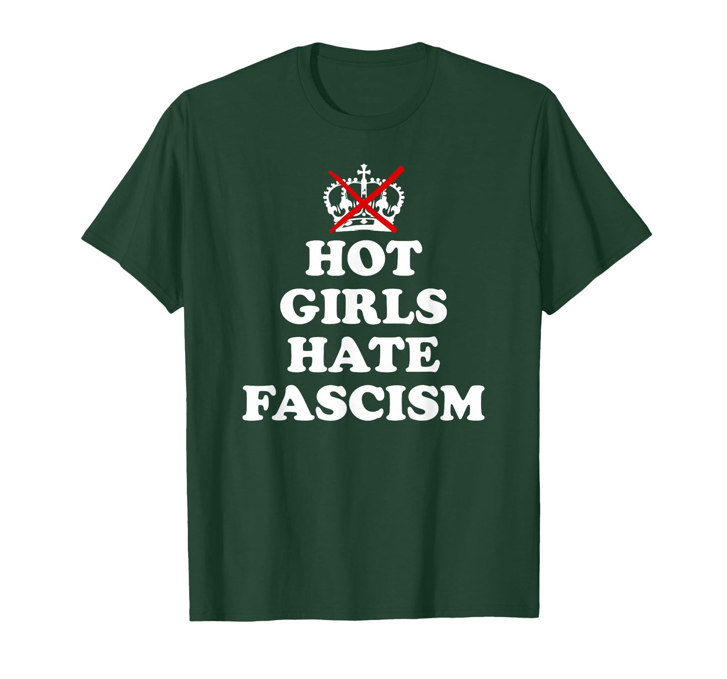 Hot Girls Hate Fascism Resist Fascism Antifascism No Fascism T-Shirt