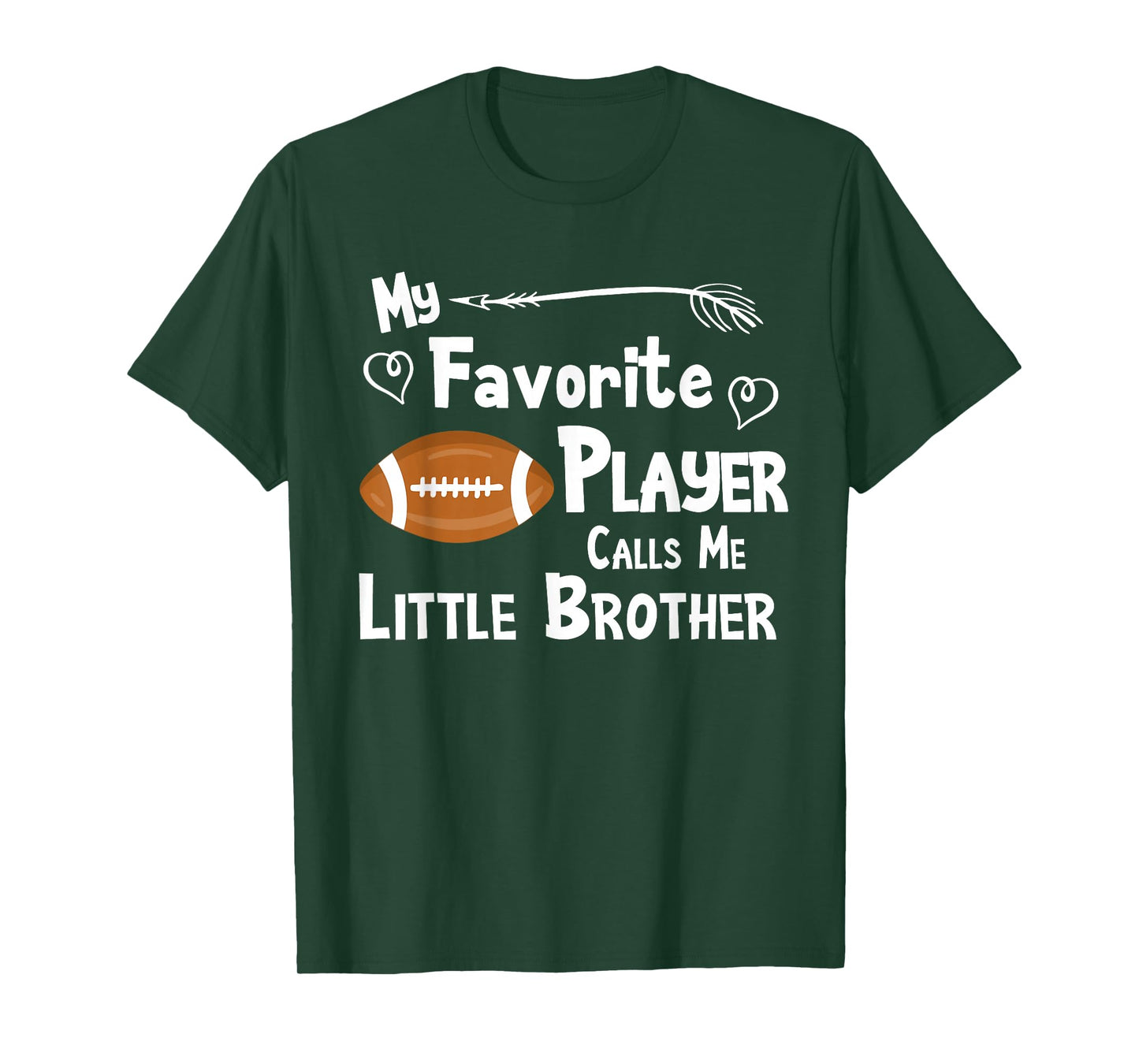 Favorite Player Little Brother Football T-Shirt