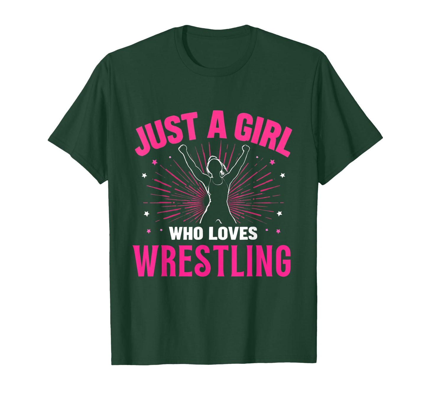 Just A Girl Who Loves Wrestling, Girls & Kids, Wrestler Girl T-Shirt