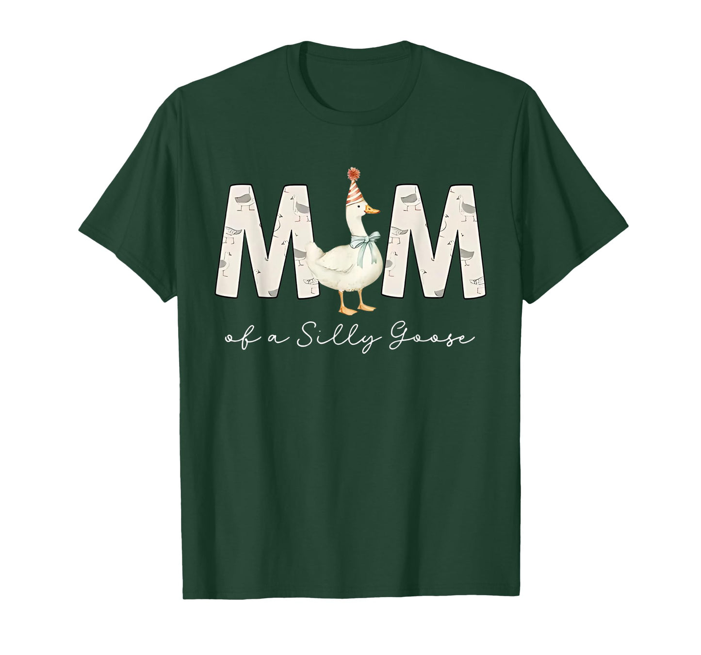 Mom Of The Silly Goose Silly Goose Birthday Matching Family T-Shirt