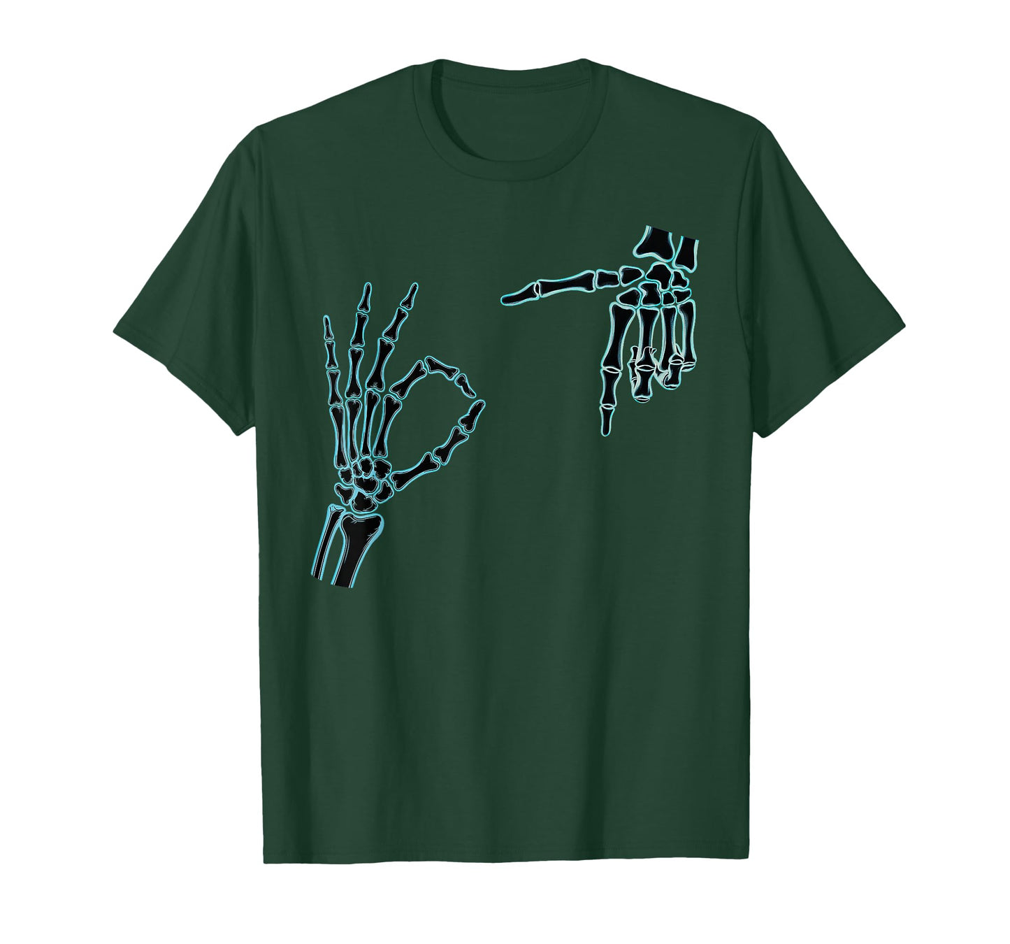 67 Meme Skeleton Hand 6 7 Halloween Six Seven T-Shirt