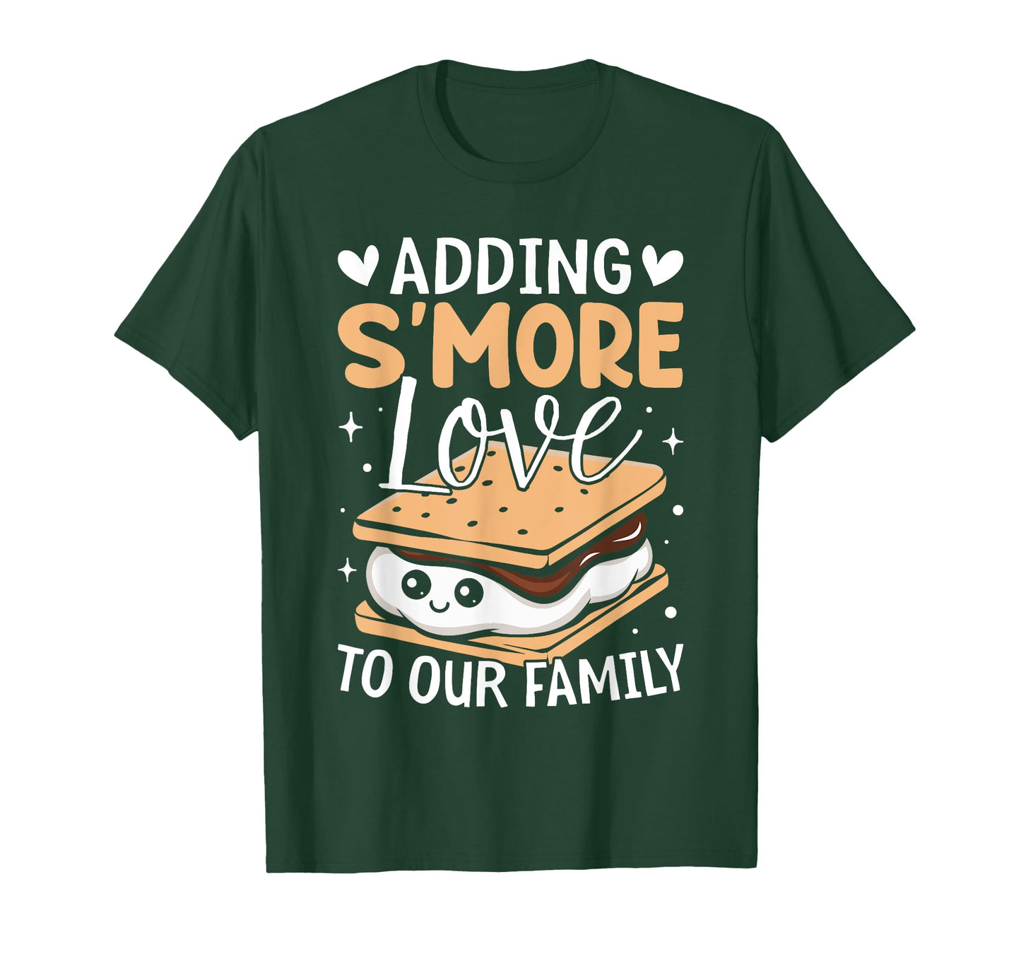 Adding S'more Love to Our Family Marshmallow Smore Lovers T-Shirt