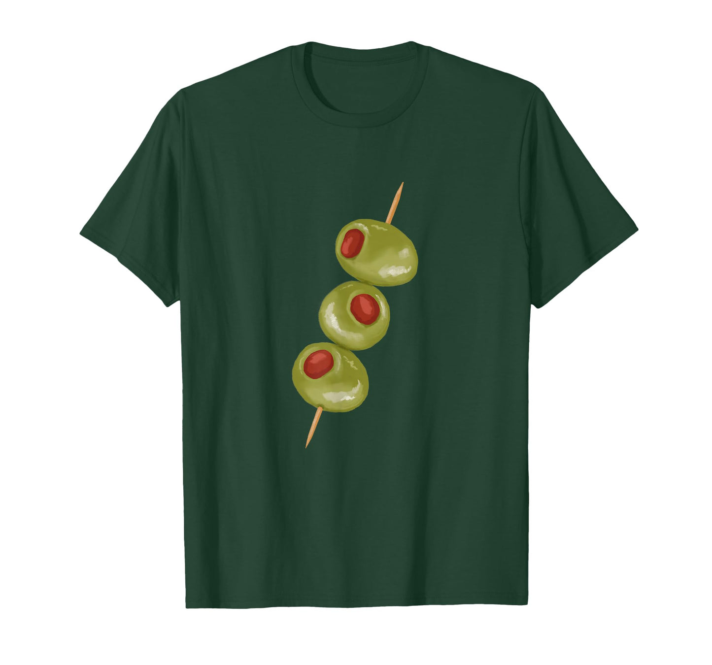 Olives on a toothpick, martini cocktail ready T-Shirt