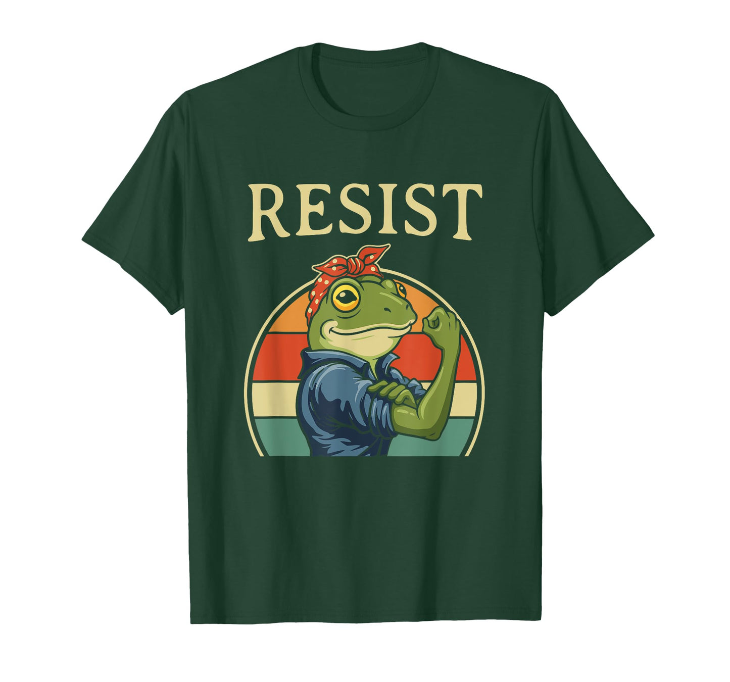 Funny Frogs Resist Frogs Protest Against Tariffs T-Shirt