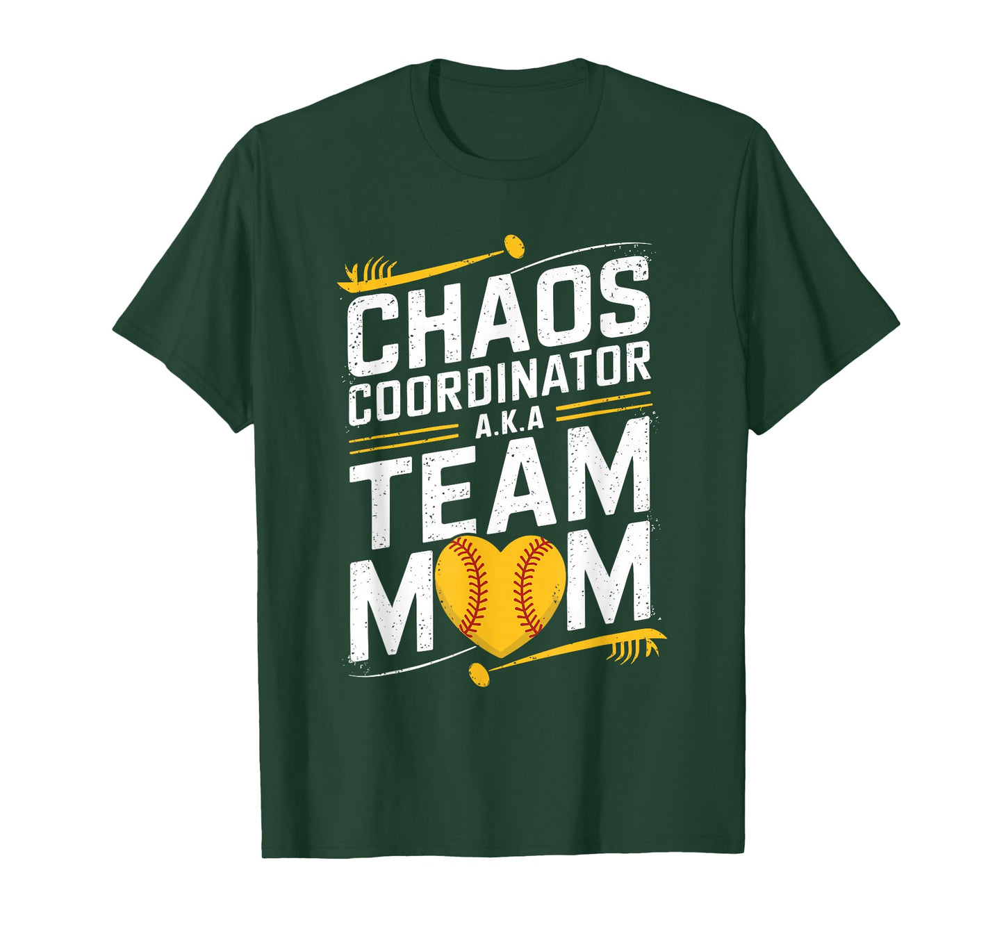 Softball Sports Player, Chaos Coordinator A.K.A Team Mom T-Shirt