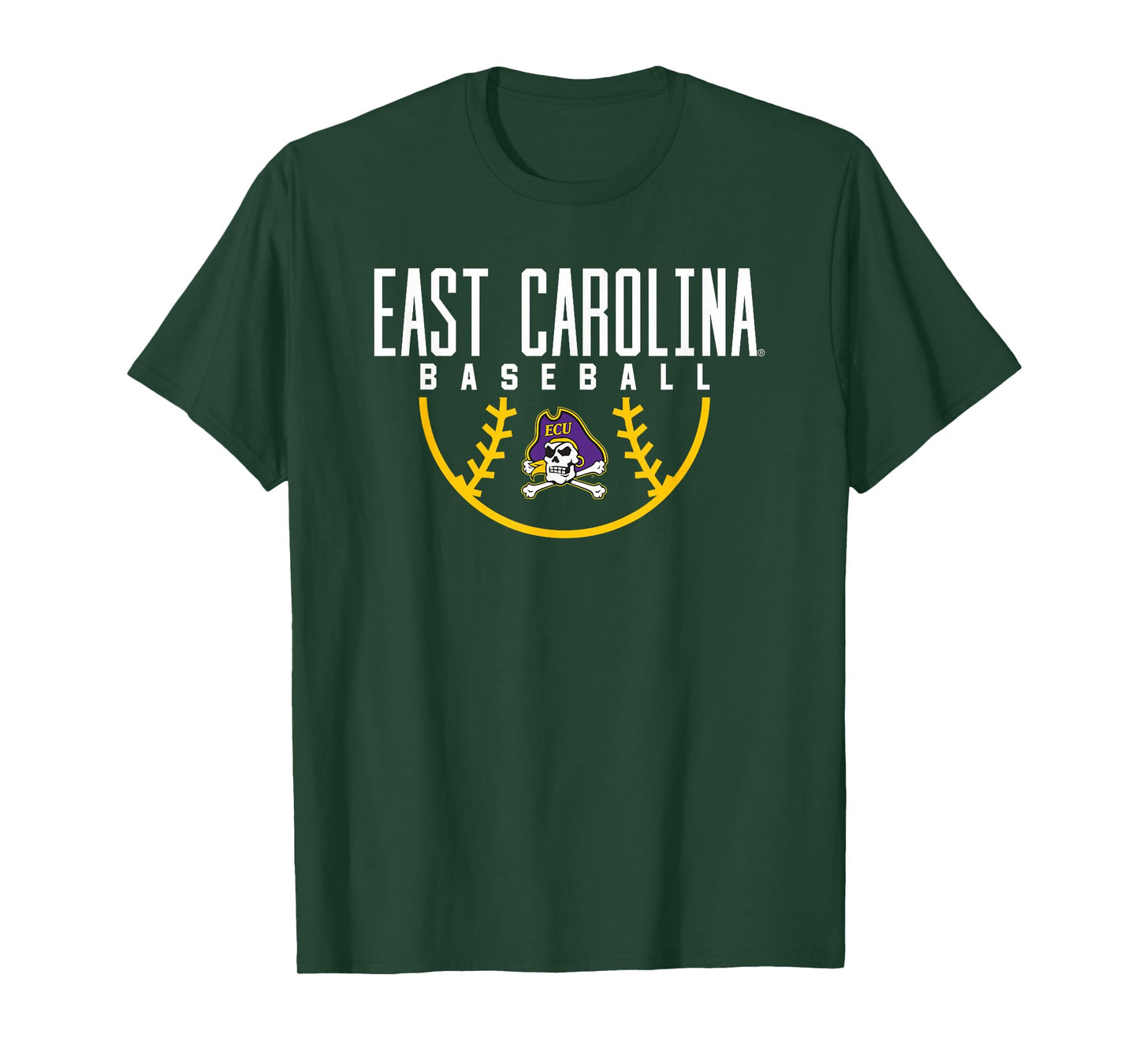 East Carolina University ECU Pirates Baseball Arch T-Shirt