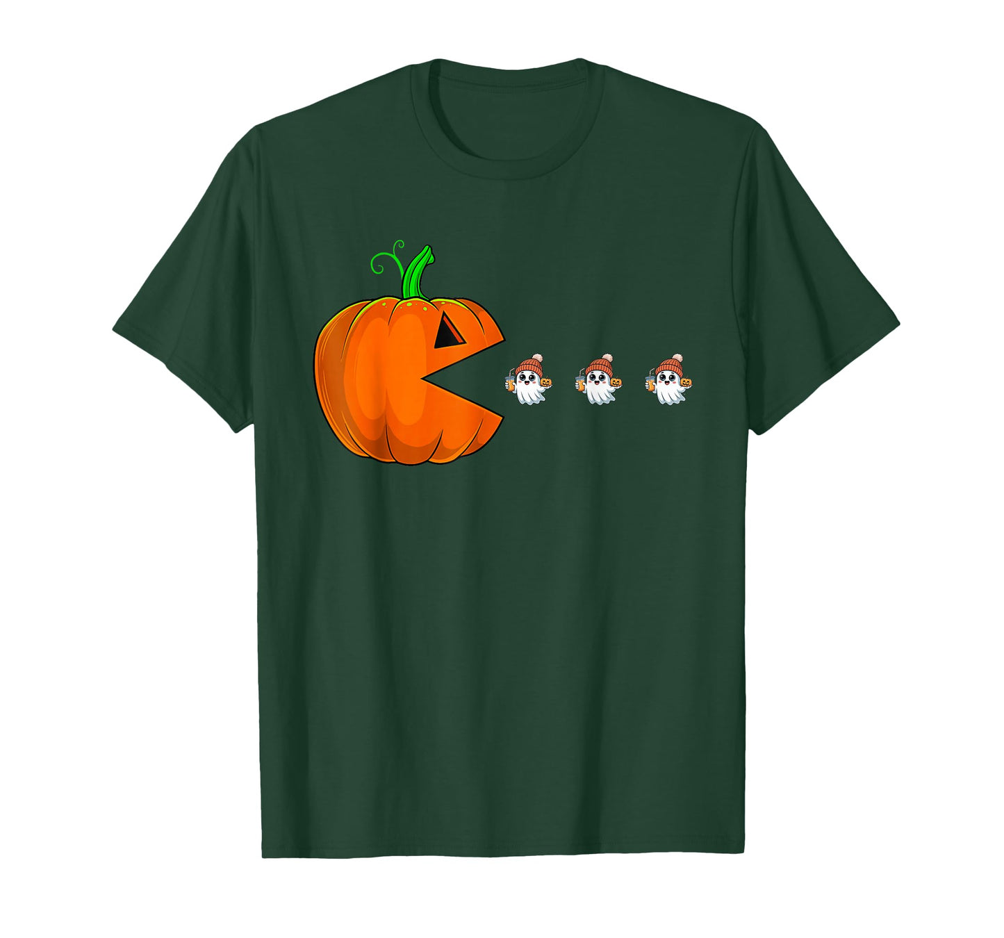 Halloween Pumpkin Funny Ghosts Boys Kids Women Men T-Shirt