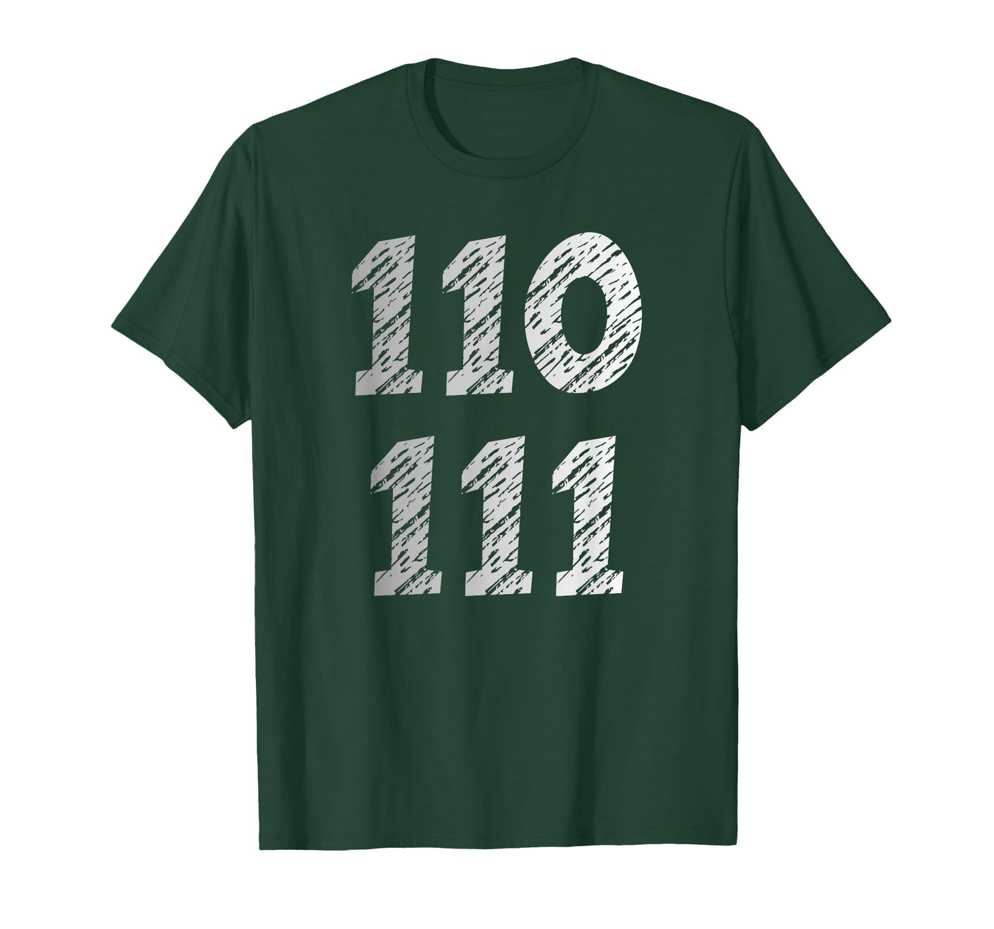 Binary 6 and 7 Geek Humor Six Seven Programmer T-Shirt