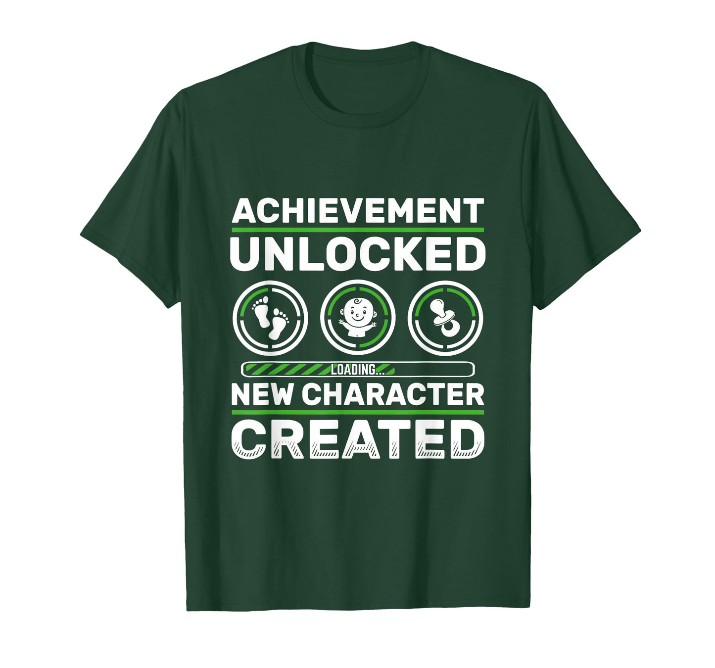 Schwangerschaft verknden Geschenk Zocker New Character Created - Pregnancy Announcement Dad Gamer T-Shirt