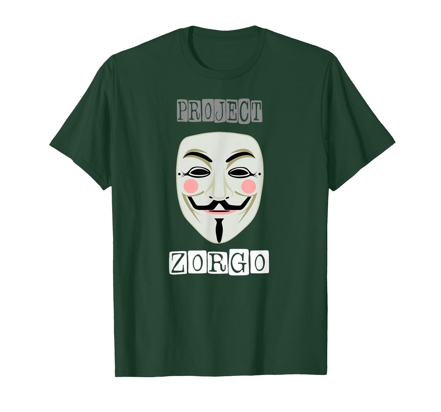 Project Zorgo Anonymous Mask Hacker T-Shirt