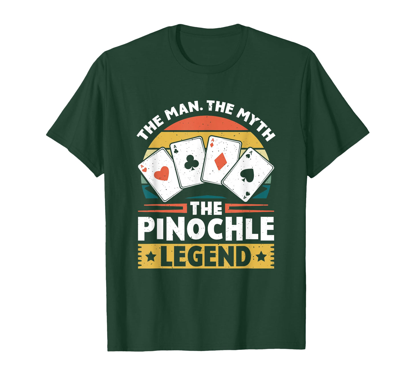 Pinochle Legend - Card Game Funny Pinochle Vintage Pinochle T-Shirt