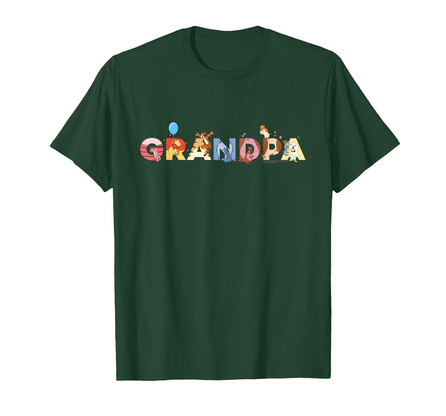Disney Winnie the Pooh & Friends Grandpa Gift Family Trip T-Shirt