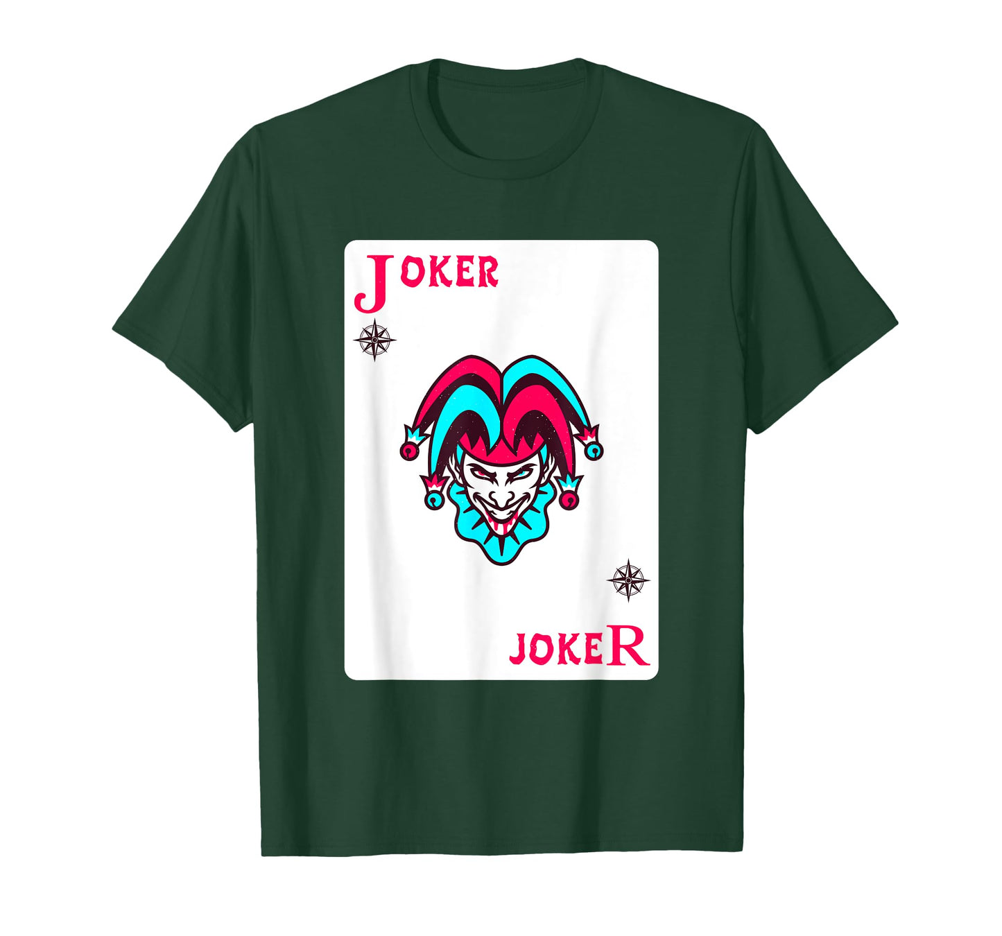 Joker Playing Card Shirt Distressed Jester T-Shirt
