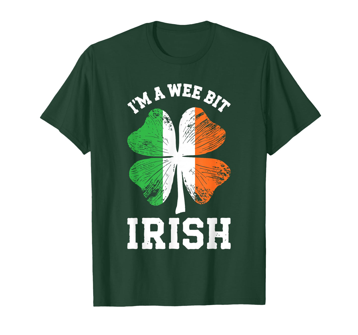 I'm A Wee Bit Irish Shirt Men Women Kids St Patricks Day T-Shirt