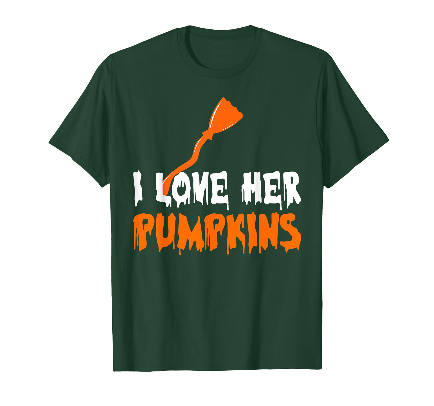I Like His Broomstick I Like Her Pumpkins Halloween Couples T-Shirt