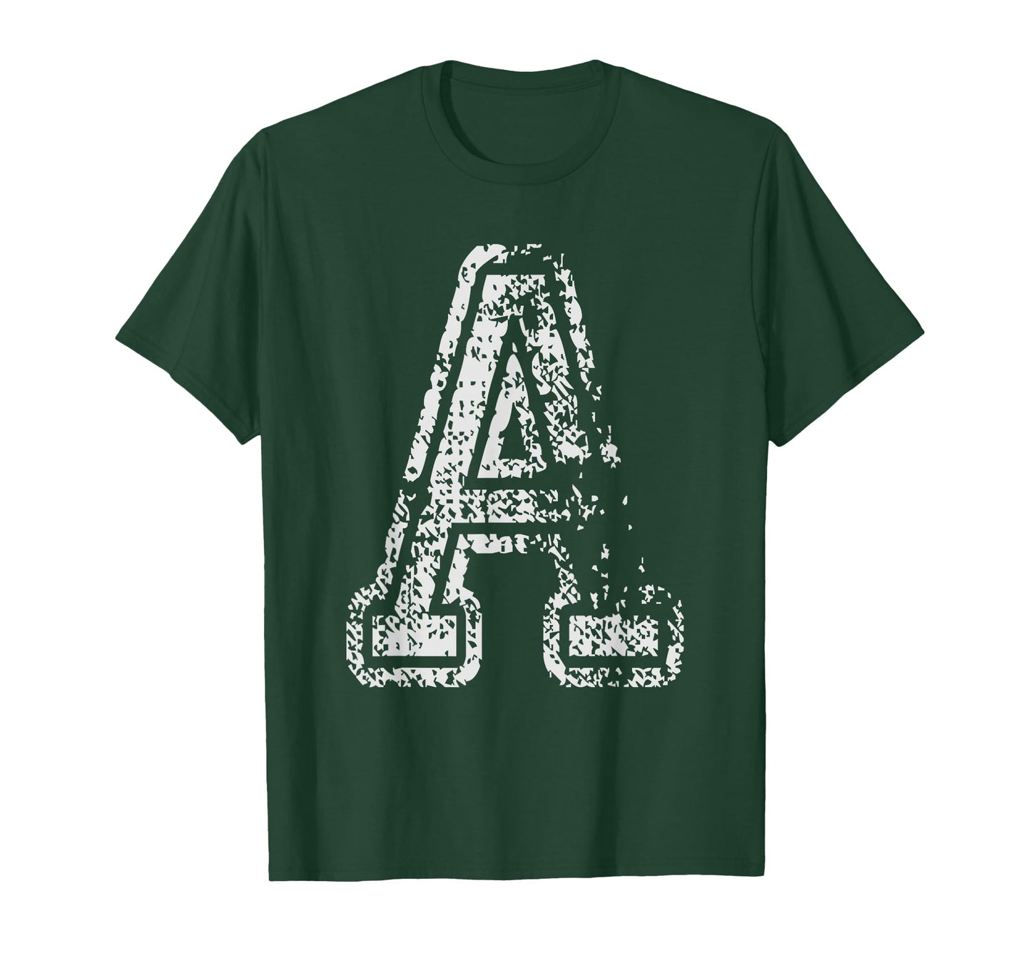 Team Jersey A Spelling Names School Sports Vintage Letter A T-Shirt