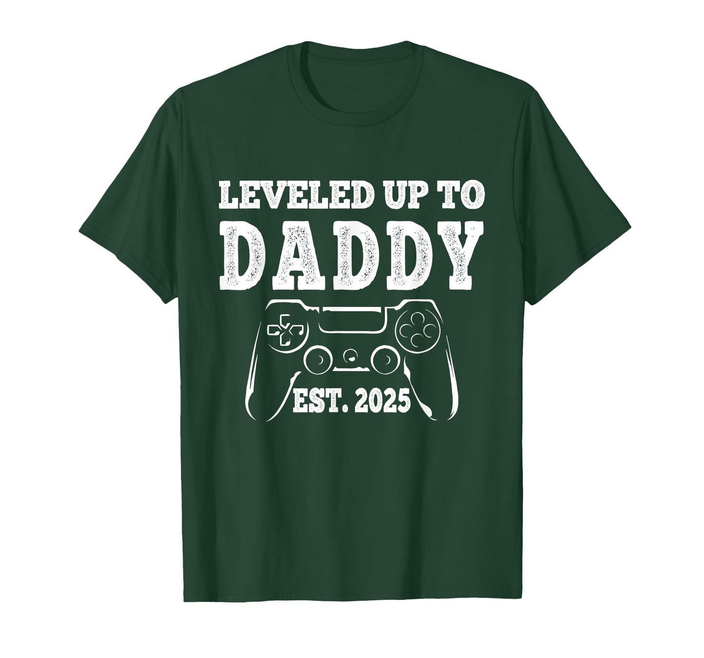 Leveled Up To Daddy 2025 Dad Pregnancy Announcement For Men T-Shirt