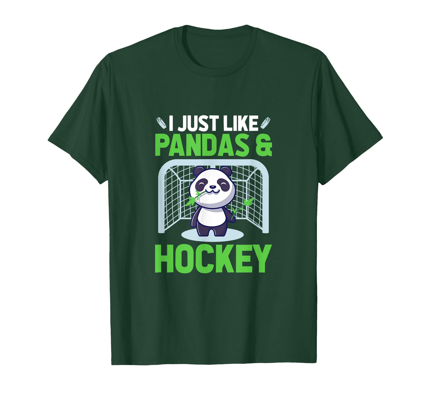Ice Hockey I Just Like Pandas & Hockey T-Shirt
