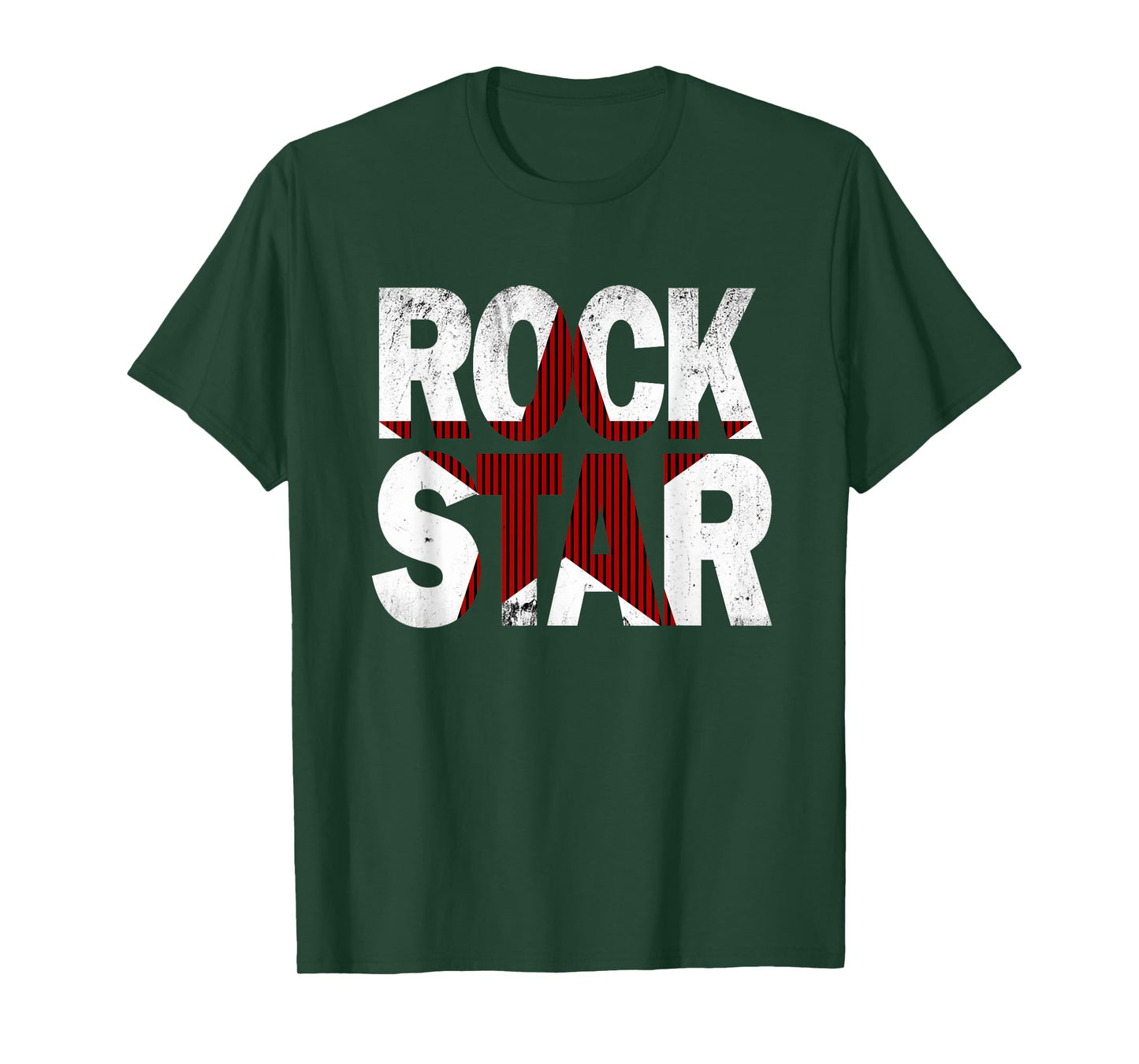 Maroon Burgundy Rock-Star Red Maroon Graphic T-Shirt
