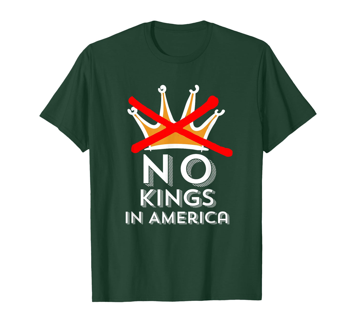 No Kings in America We Don't Do Kings Patriotic Anti-Tyranny T-Shirt