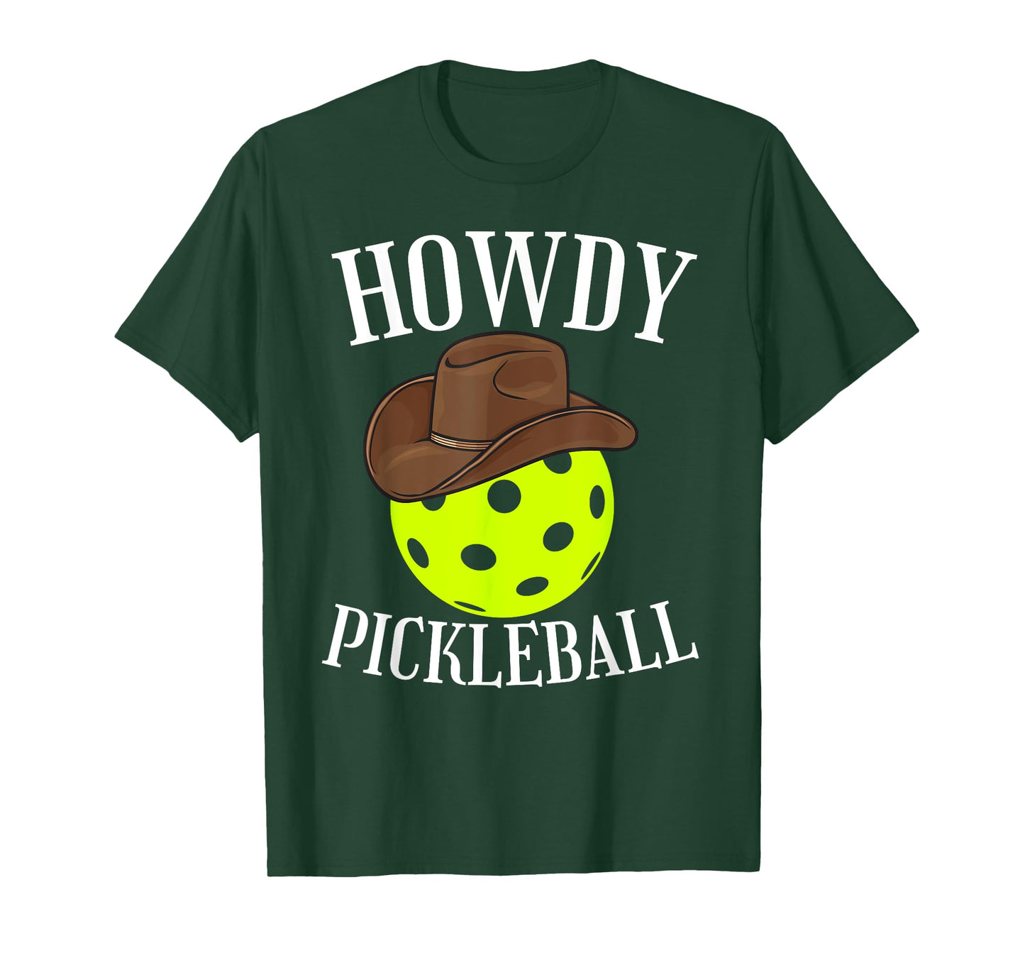 Howdy Pickleball Cowboy Cowgirl Western Pickleball Lover T-Shirt