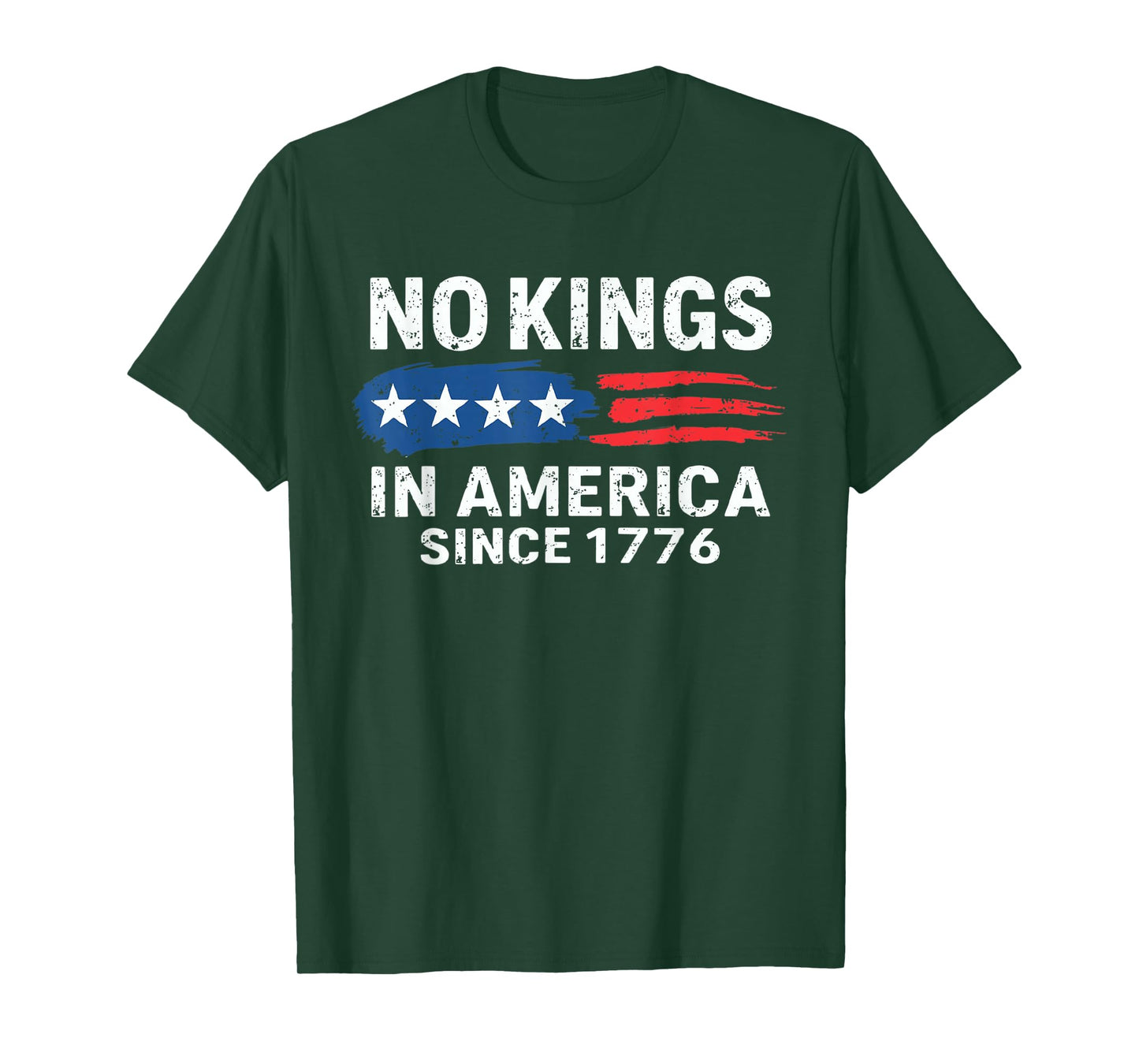 No Kings in America USA Flag T-Shirt