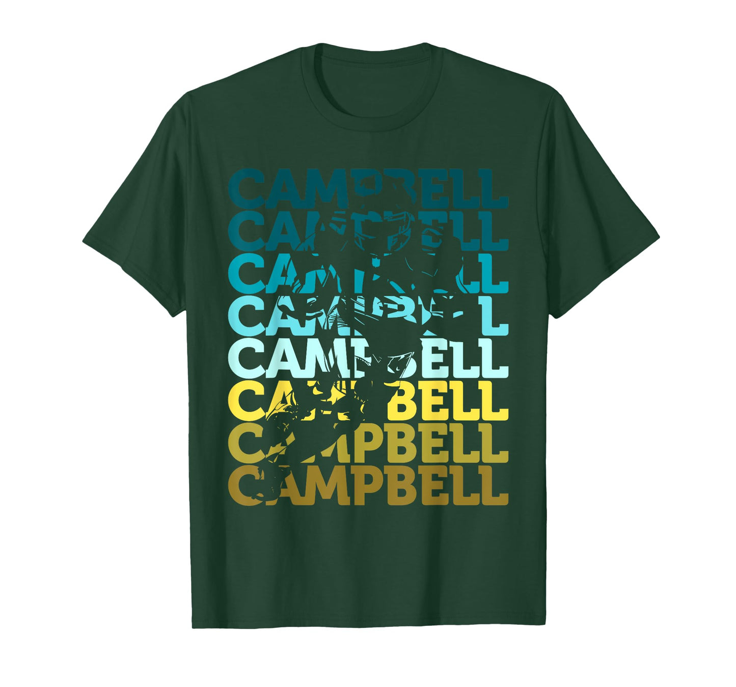 Campbell Football Fan Offensive Tackle Gear T-Shirt