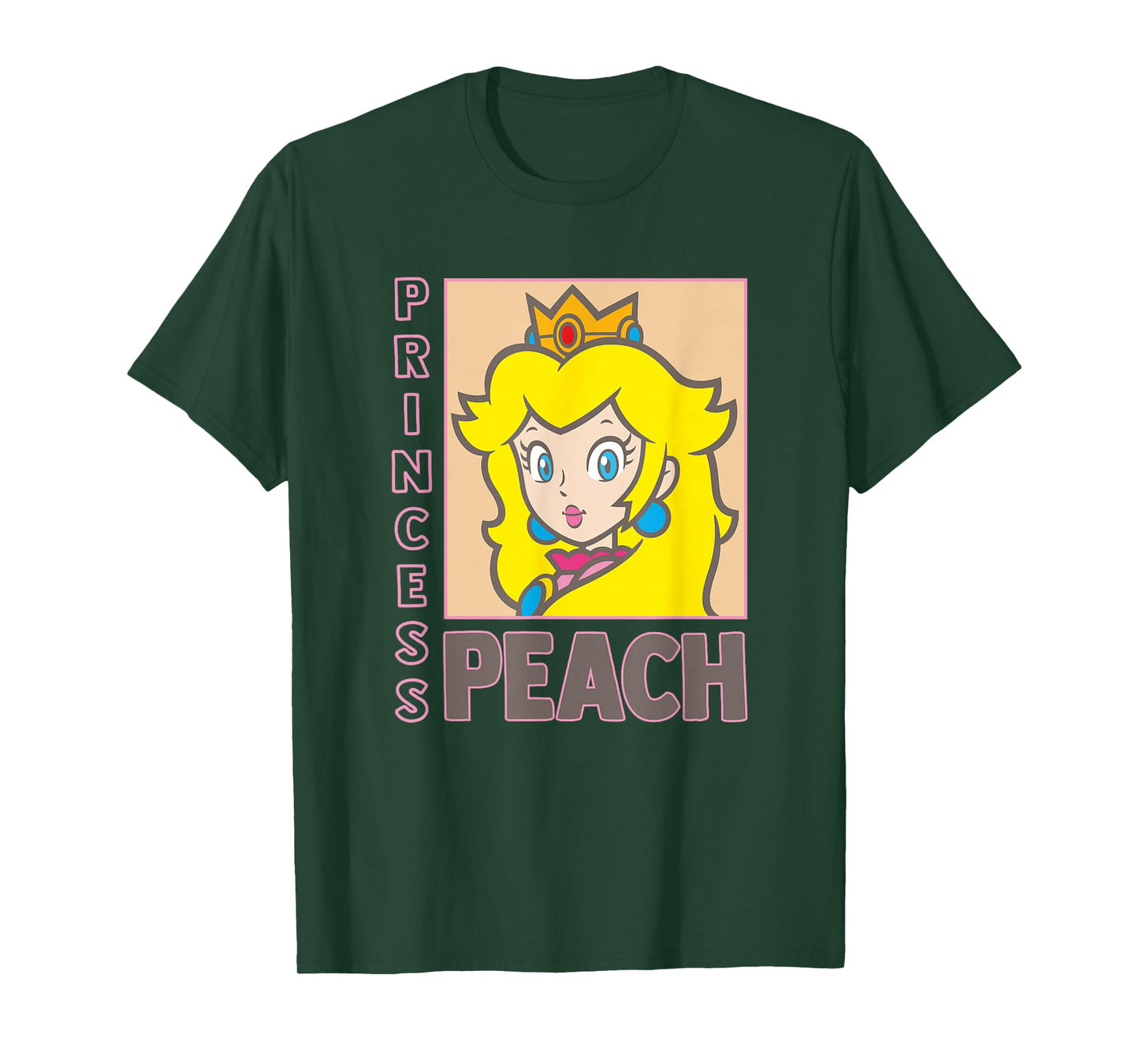 Super Mario Bros Princess Peach Over Shoulder Portrait T-Shirt